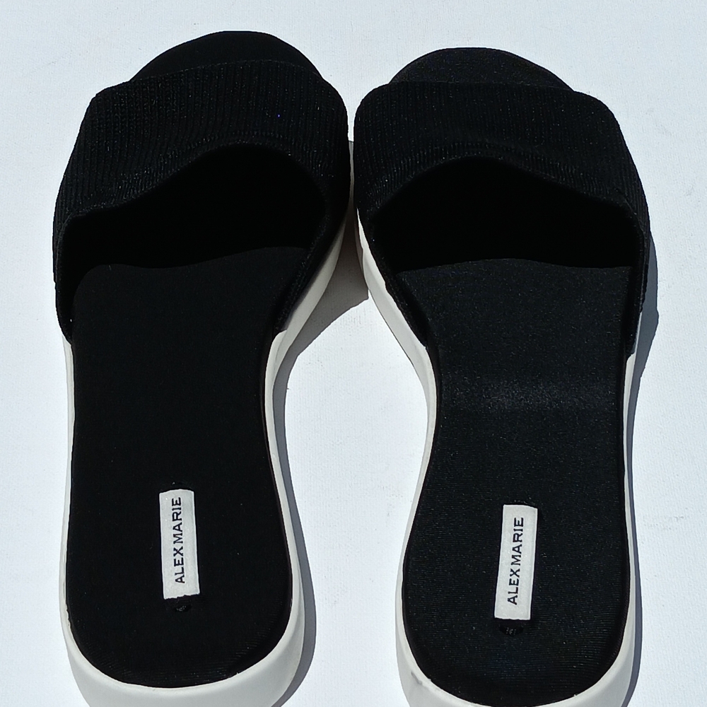 ALEX MARIE Women's Casperi Black Slide Sandals - 12M - Picture 2 of 5